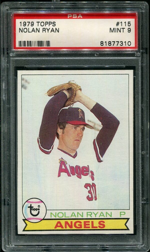 Authentic 1979 Topps #115 Nolan Ryan PSA 9 Baseball Card