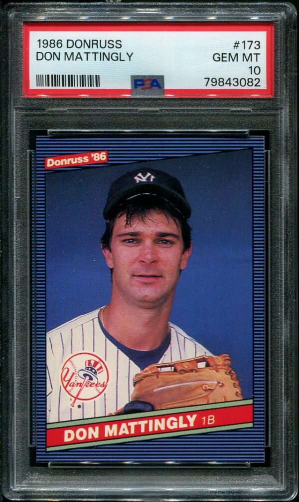 Authentic 1986 Donruss #173 Don Mattingly PSA 10 Baseball Card