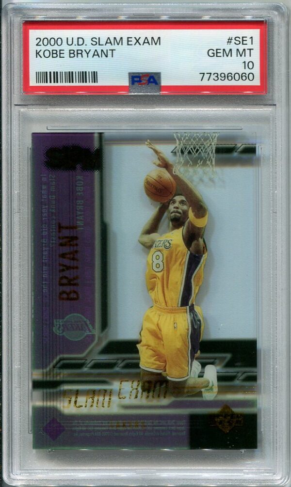 Authentic 2000 Upper Deck Slam Exam #SE1 Kobe Bryant PSA 10 Basketball Card