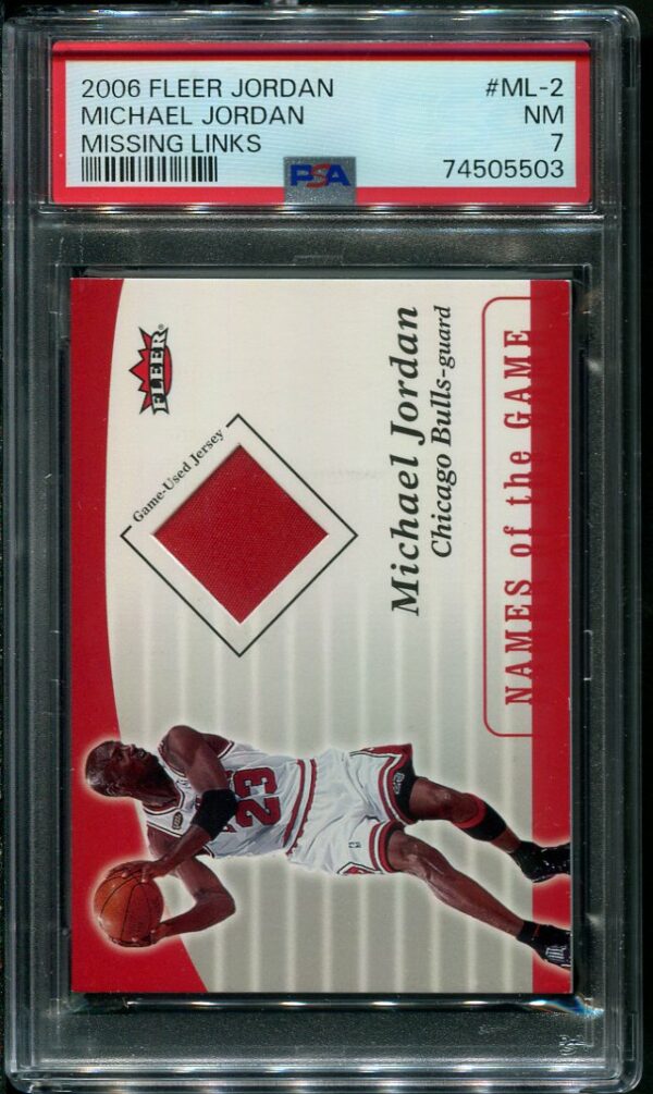 Authentic 2006 Fleer Jordan Missing Links Game Used Jersey Basketball Card