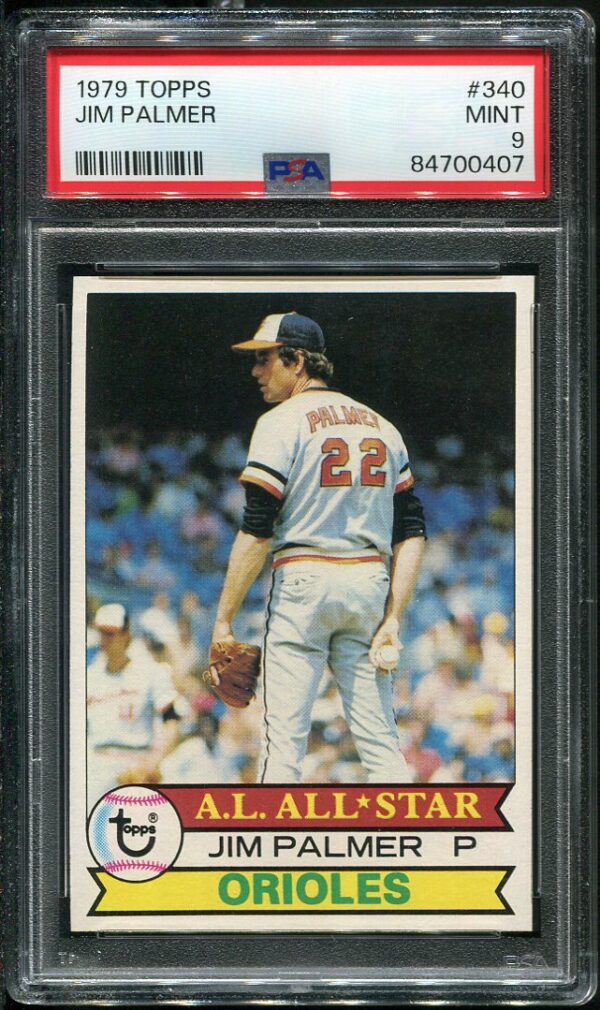 Authentic 1979 Topps #240 Jim Palmer PSA 9 Baseball Card