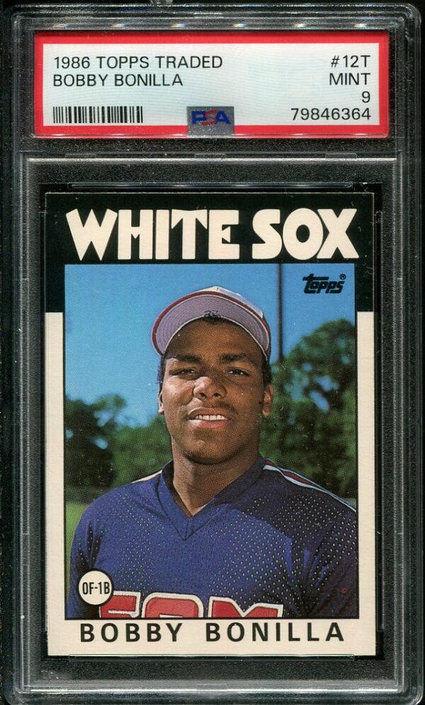 Authentic 1986 Topps Traded #12T Bobby Bonilla PSA 9 Rookie Baseball Card