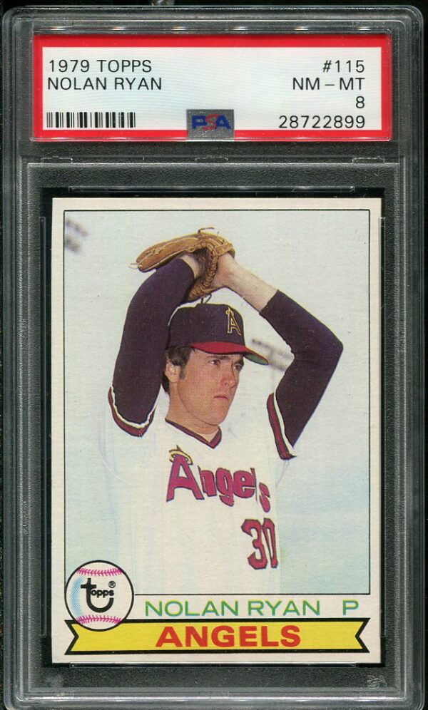 Authentic 1979 Topps #115 Nolan Ryan PSA 8 Baseball Card