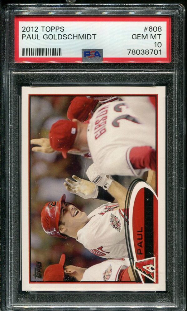 2012 Topps #608 Paul Goldschmidt PSA 10 Baseball Card