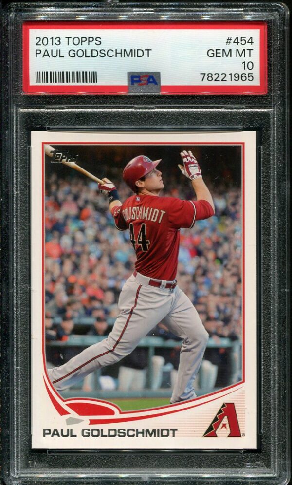 2013 Topps #454 Paul Goldschmidt PSA 10 Baseball Card