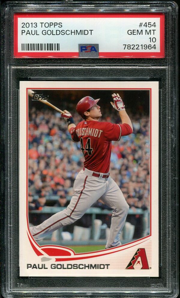 2013 Topps #454 Paul Goldschmidt PSA 10 Baseball Card