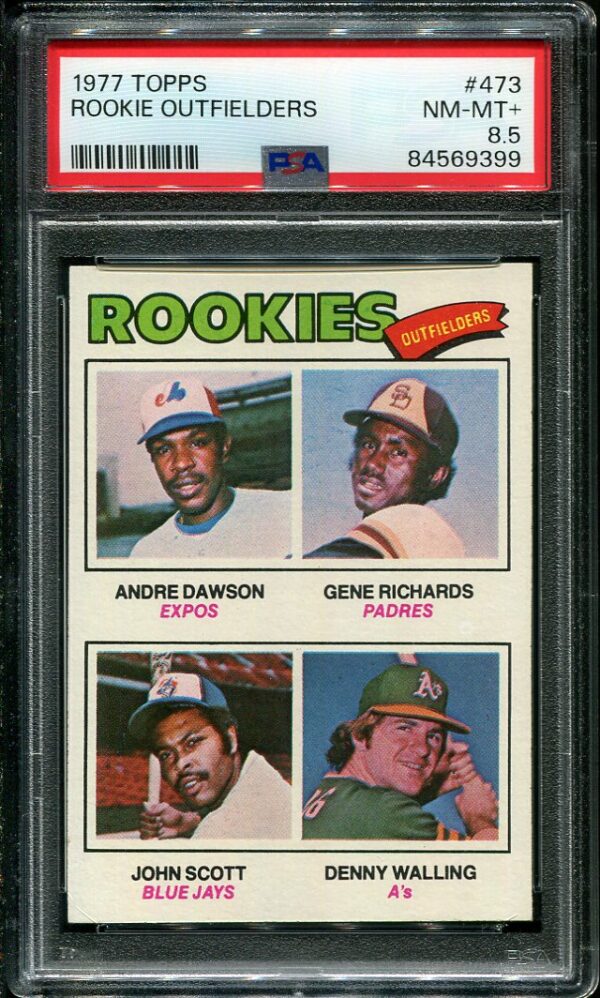 Authentic 1977 Topps #473 Andre Dawson PSA 8.5 Rookie Baseball Card