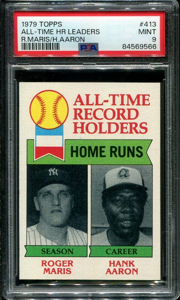Authentic 1979 Topps #413 All Time HR Leaders PSA 9 Baseball Card