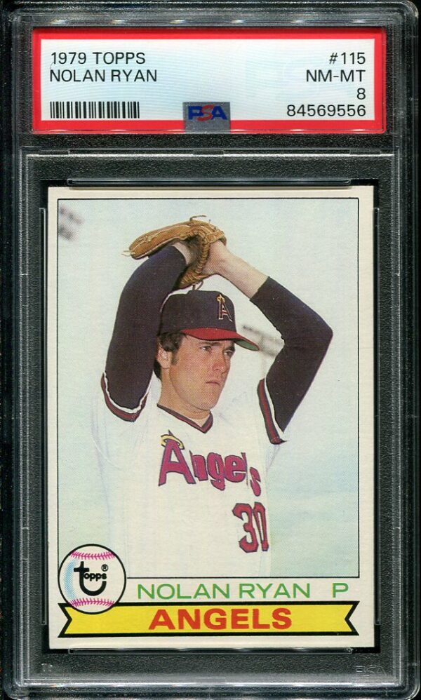 Authentic 1979 Topps #115 Nolan Ryan PSA 8 Baseball Card