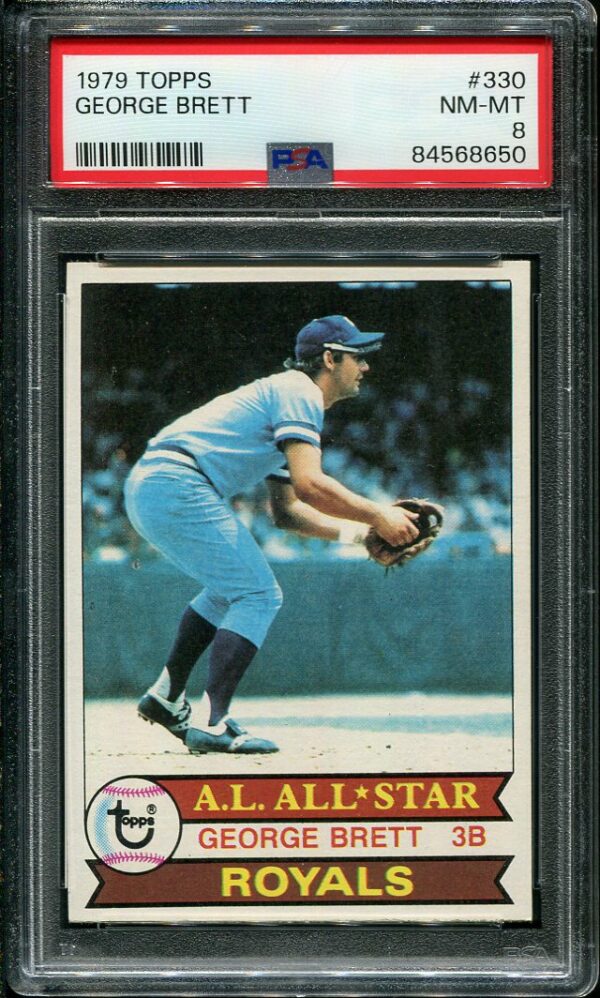 Authentic 1979 Topps #330 George Brett PSA 8 Baseball Card
