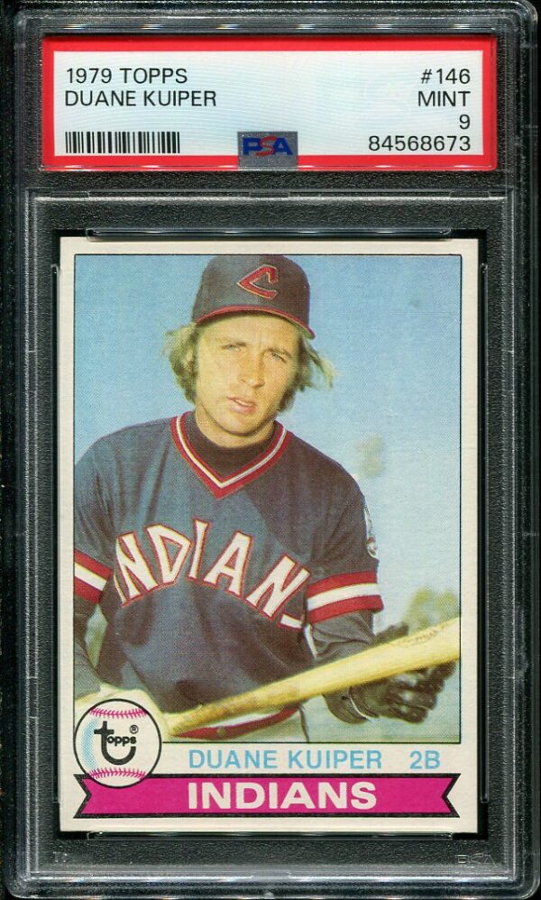 Authentic 1979 Topps #146 Duane Kuiper PSA 9 Baseball Card