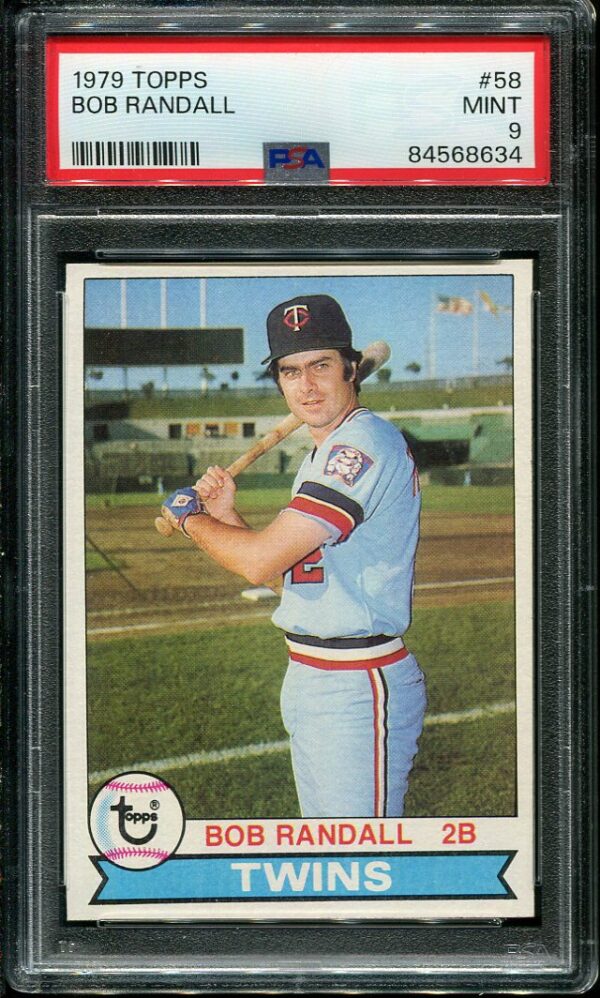 Authentic 1979 Topps #58 Bob Randall PSA 9 Baseball Card