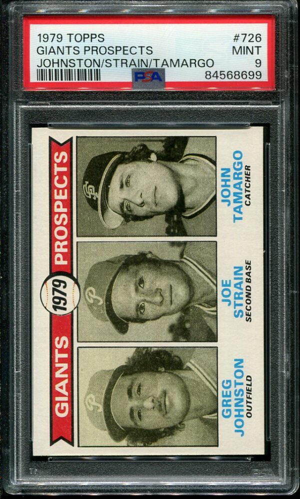 Authentic 1979 Topps #726 PSA 9 Baseball Card