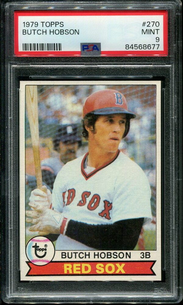 Authentic 1979 Topps #270 Butch Hobson PSA 9 Baseball Card