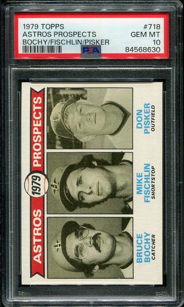 Authentic 1979 Topps #718 Astros Prospects PSA 10 Baseball Card