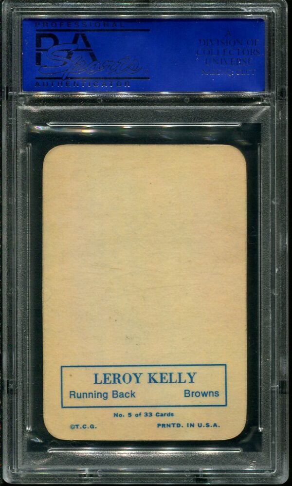 Authentic 1970 Topps Super Glossy #5 Leroy Kelly PSA 8 Football Card