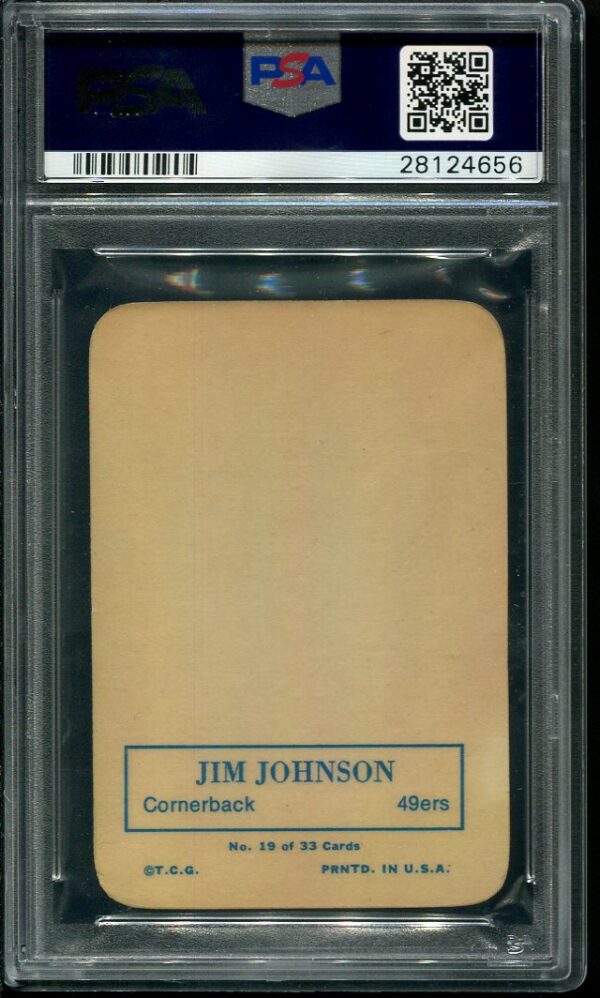 Authentic 1970 Topps Super Glossy #19 Jim Johnson Football Card