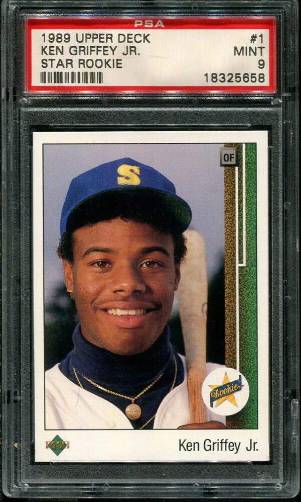 1989 Upper Deck #1 Ken Griffey, Jr. PSA 9 Rookie Baseball Card