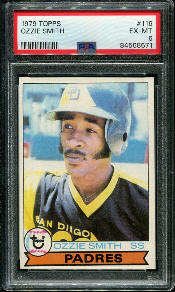 Authentic 1979 Topps #116 Ozzie Smith PSA 6 Rookie Baseball Card