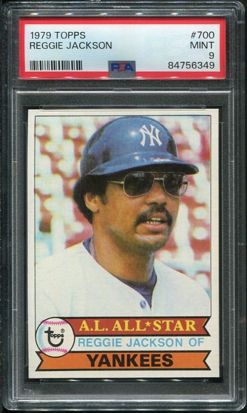 Authentic 1979 Topps #700 Reggie Jackson PSA 9 Baseball Card