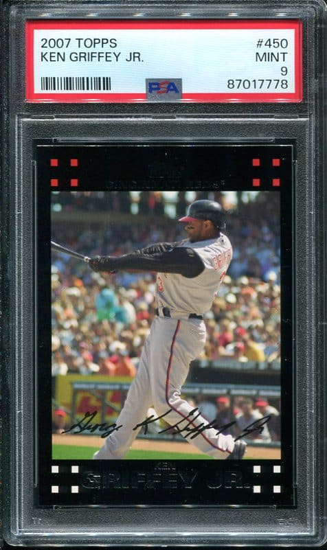 2007 Topps #450 Ken Griffey, Jr. PSA 9 Baseball Card