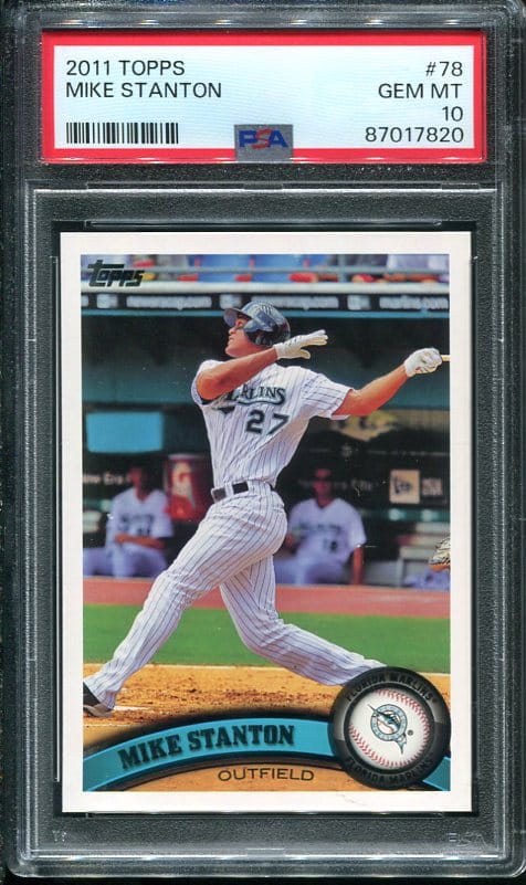 2011 Topps #78 Mike Stanton PSA 10 Baseball Card