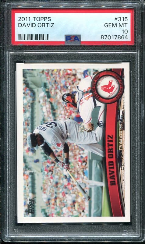 2011 Topps #315 David Ortiz PSA 10 Baseball Card