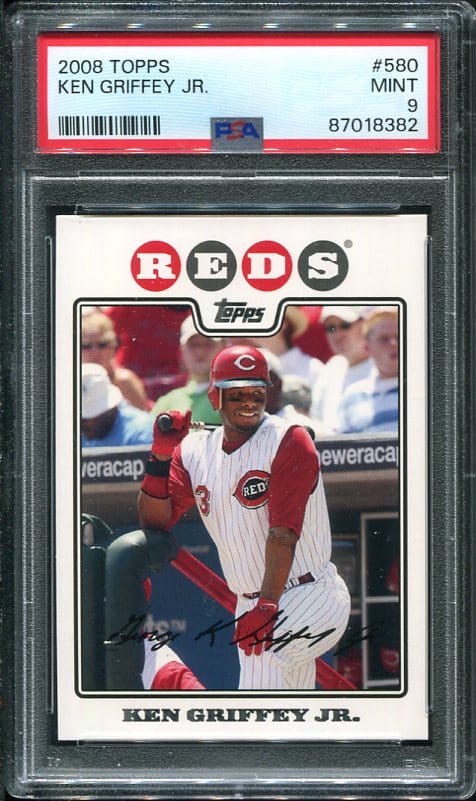 2008 Topps #580 Ken Griffey, Jr. PSA 9 Baseball Card