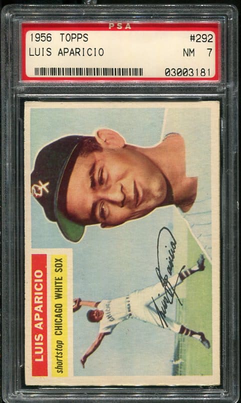 1956 Topps #292 Luis Aparicio PSA 7 Rookie Baseball Card