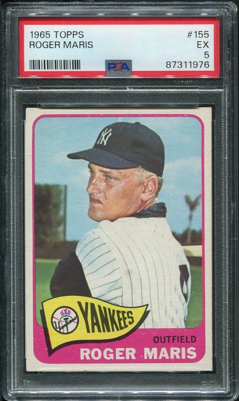 1965 Topps #155 Roger Maris PSA 5