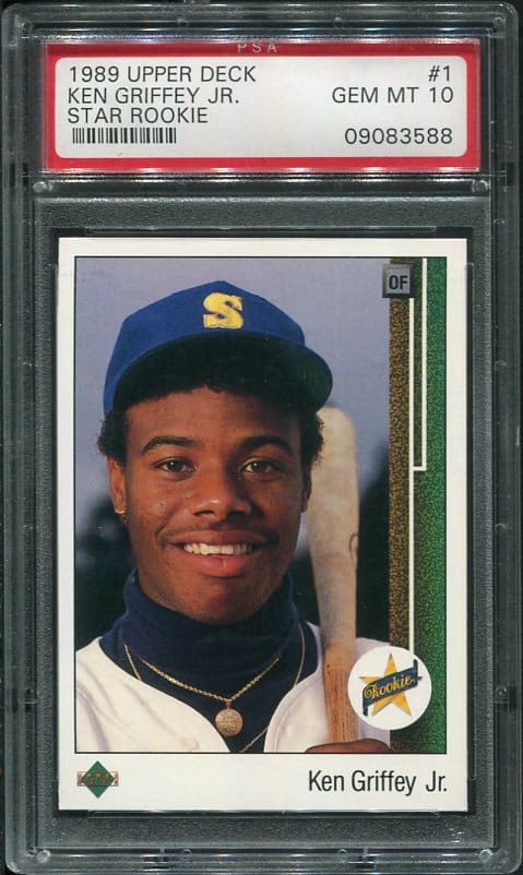 1989 Upper Deck #1 Ken Griffey, Jr. PSA 10 Rookie Baseball Card