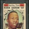 Authentic 1961 Topps #577 Hank Aaron PSA 6 All Star Baseball Card