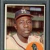 Authentic 1963 Topps #390 Hank Aaron PSA 6 Baseball Card