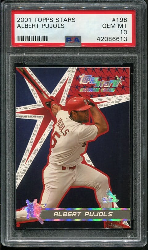 Albert Pujols 2001 Topps Stars #198 PSA 10 Rookie Baseball Card