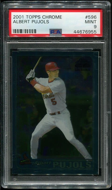 Albert Pujols 2001 Topps Chrome #596 PSA 9 Rookie Baseball Card