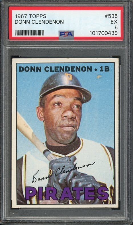 Authentic 1967 Topps #535 Donn Clendenon PSA 5 Baseball Card