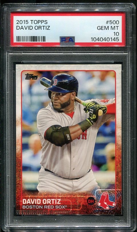 2015 Topps #500 David Ortiz PSA 10 Baseball Card