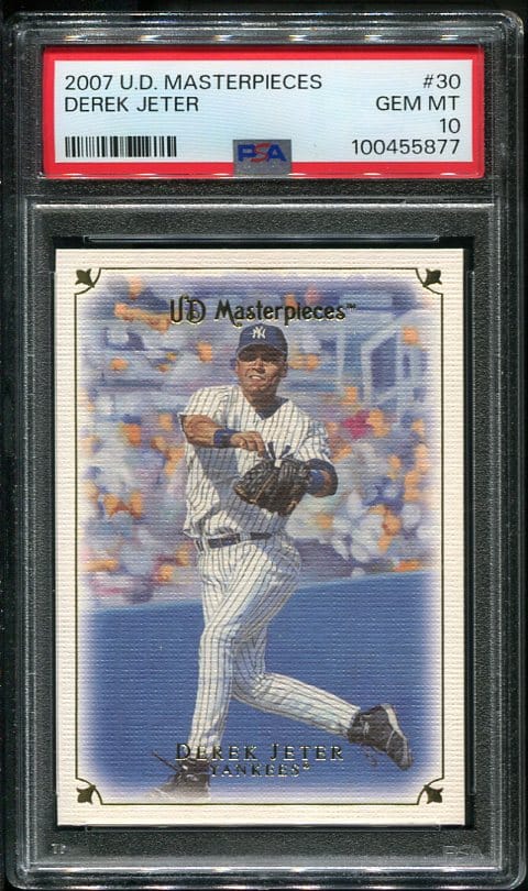 2007 Upper Deck Masterpieces #30 Derek Jeter PSA 10 HOF (100455877)