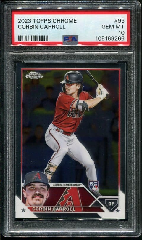 2023 Topps Chrome #95 Corbin Carroll RC PSA 10 (105169266)