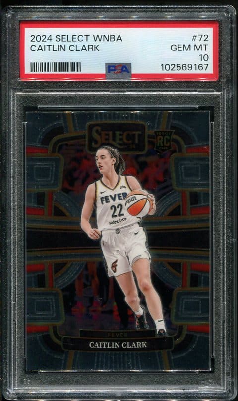 2024 Select WNBA #72 Caitlin Clark RC PSA 10 (102569167)