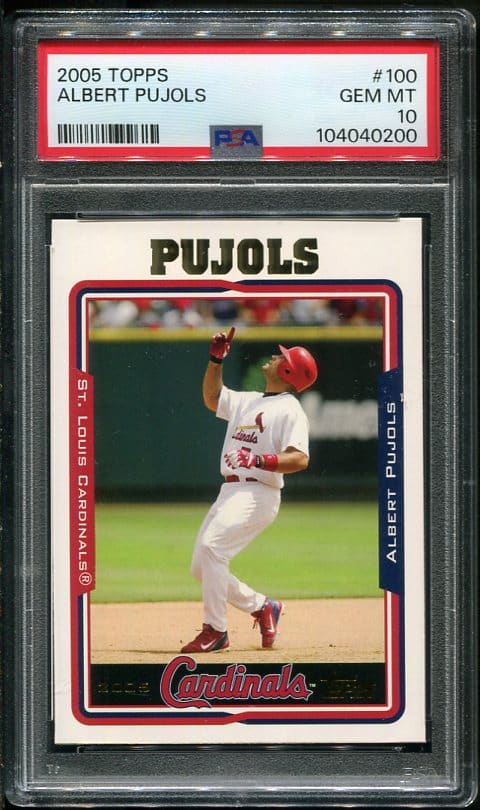 Albert Pujols 2005 Topps #100 PSA GEM MINT 10 Baseball Card