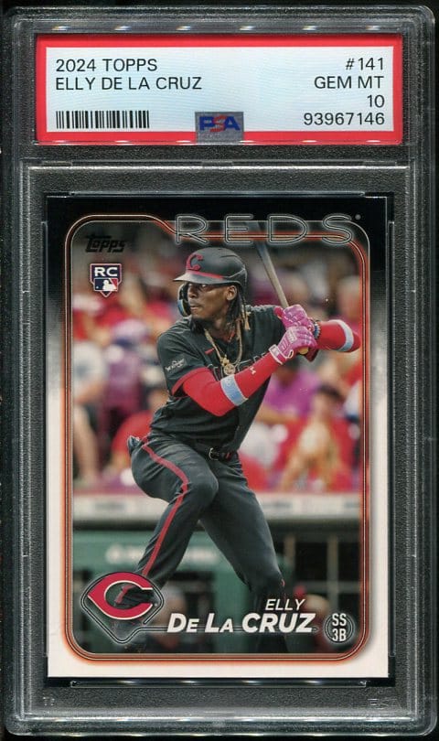 2024 Topps #141 Elly De La Cruz RC PSA 10 (93967146)