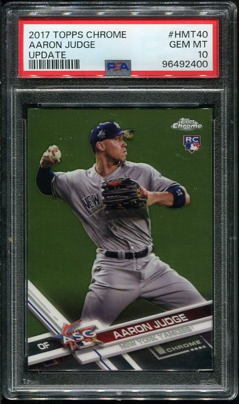 2017 Topps Chrome Update #HMT40 Aaron Judge RC PSA 10 (96492400)