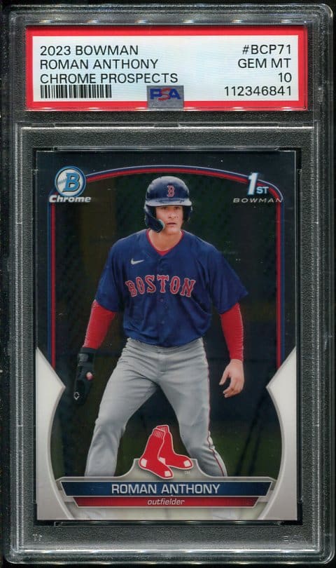 2023 Bowman Chrome Prospects #BCP71 Roman Anthony RC PSA 10 (112346841)