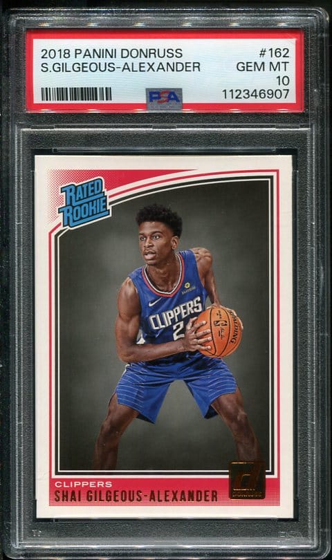 2018 Panini Donruss #162 S. Gilgeous-Alexander RC PSA 10 (112346907)