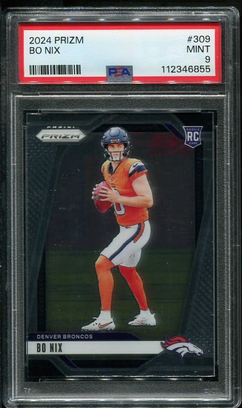 2024 Panini Prizm #309 Bo Nix RC PSA 9 (112346855)