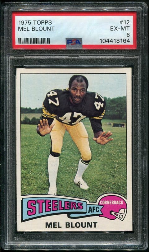 Authentic 1975 Topps #12 Mel Blount PSA 6 Football Card