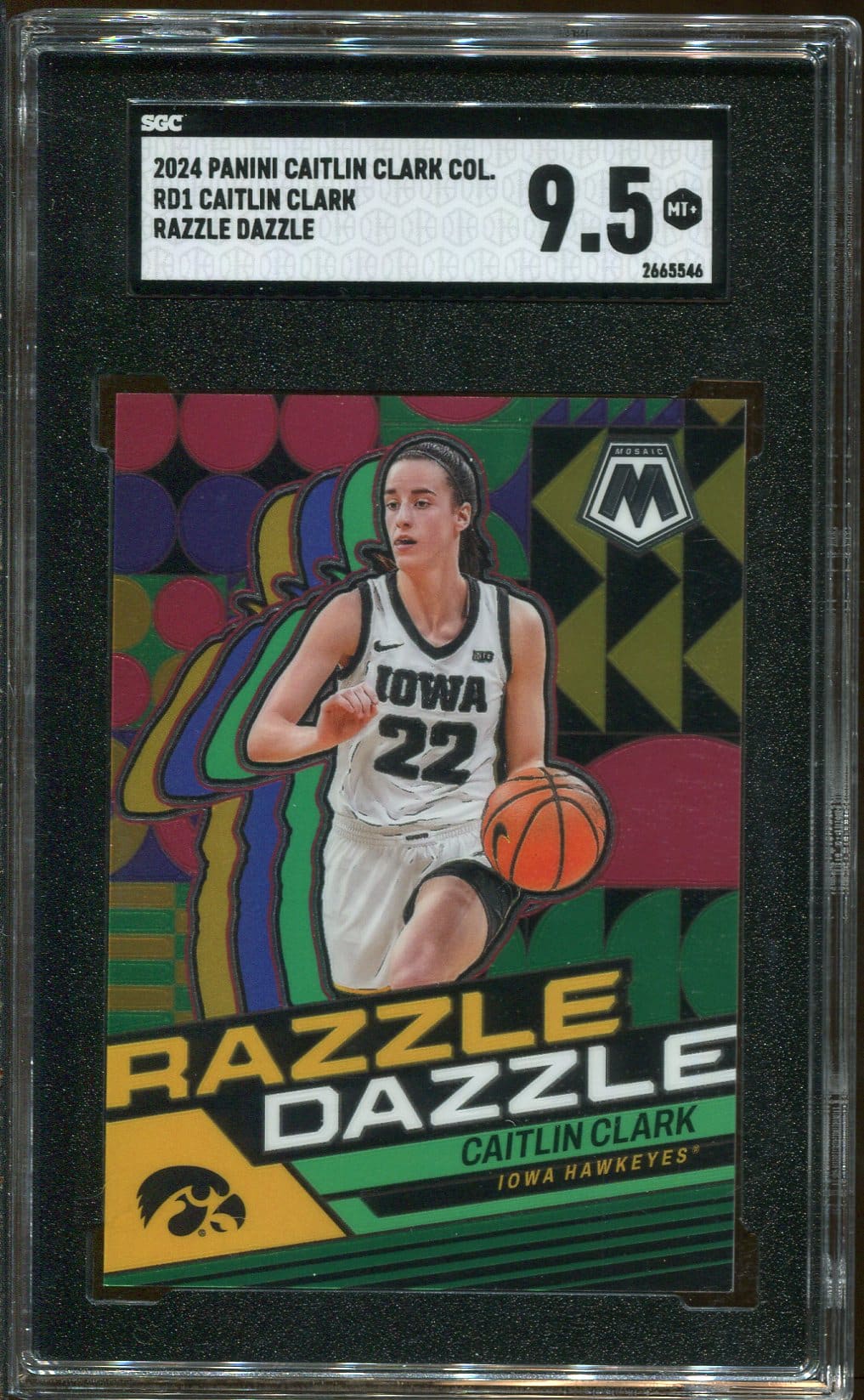 2024 Panini Caitlin Clark Collection Razzle Dazzle Prizm #RD1
