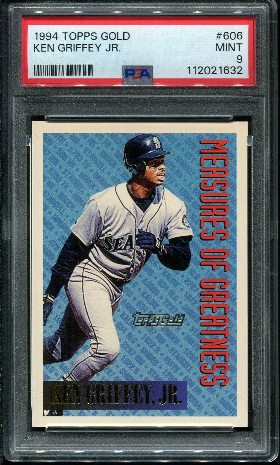 1994 Topps Gold #606 Ken Griffey, Jr. PSA 9 HOF (112021632) - All