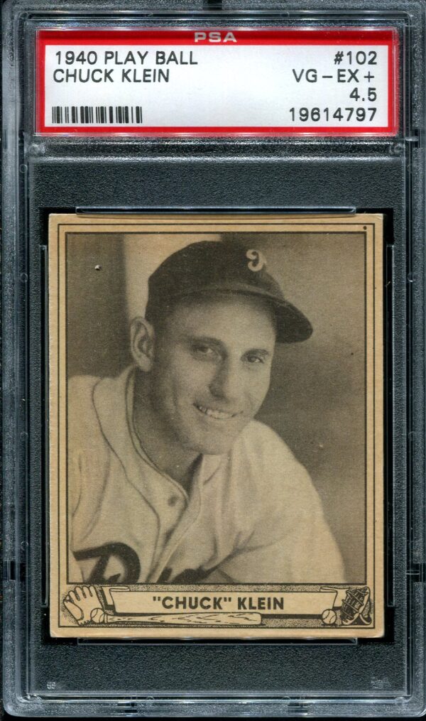 Authentic 1940 Play Ball #102 PSA 4.5 Vintage Baseball Card - New PSA Holder - FOR SALE
